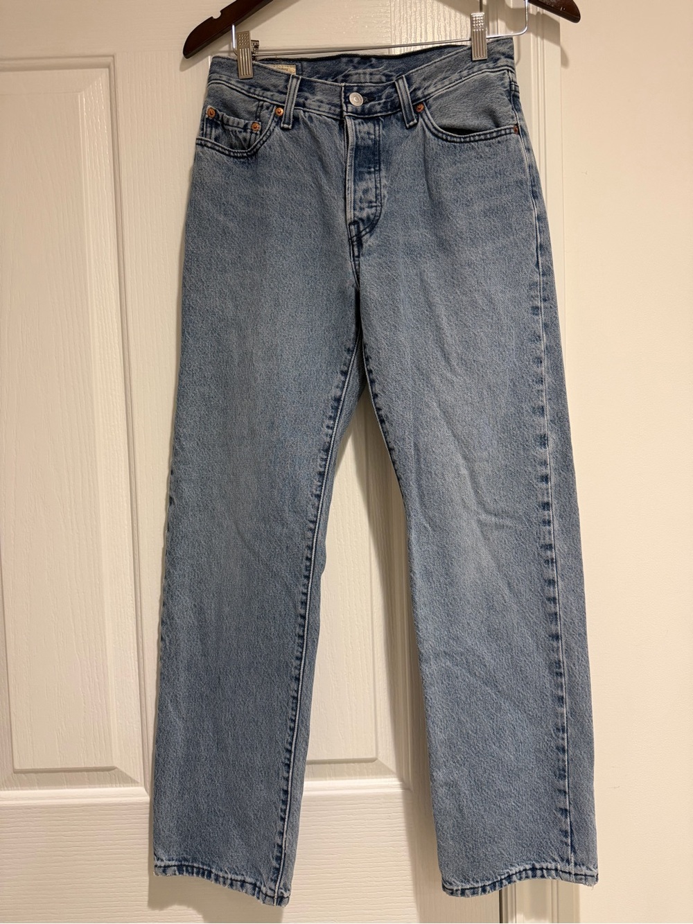 Levi’s Premium 501 Original Fit Button Fly Jeans Light Wash W25 L30